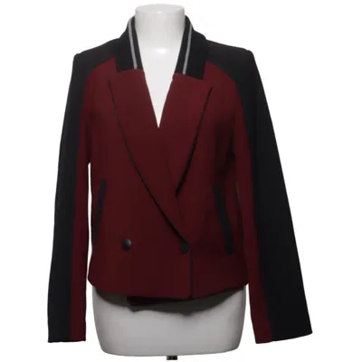 Blazer (Schwarz, Rot) von Jonathan Simkhai Baumwolle, Elasthan, Polyester