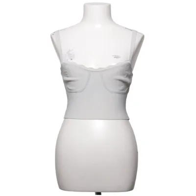 Crop Top (Grau) von Dilvin Elasthan, Polyamid, Viskose