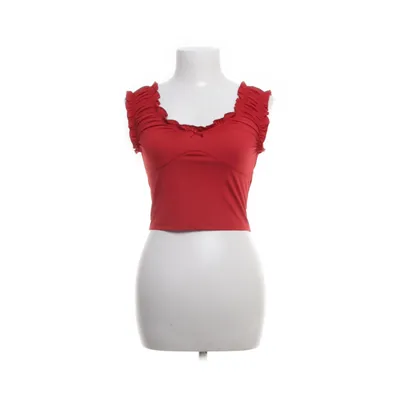 Crop top (Rød) fra Princess Polly Elastan, Genanvendt polyester