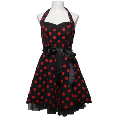 Halterneck dress (Black, Red) from H&R Cotton, Elastane