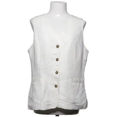 Vest (White) from Farhi Cotton, Linen, Polyester, Viscose