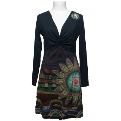 Kjole (Blå, Flerfarvet) fra Desigual Bomuld, Polyester, Viscose