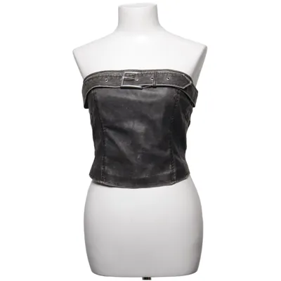 Tube top (Gray) from Soya Fashion Cotton, Polyester, Polyurethane, Viscose