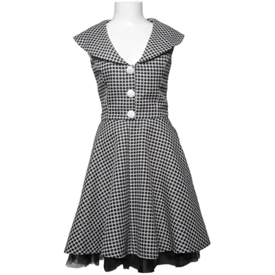 Klänning (Svart, Vit) från Voodoo Vixen Polyester