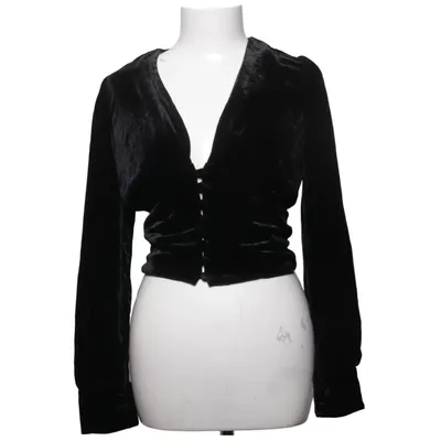 Crop top (Noir) de Réalisation Soie, Viscose