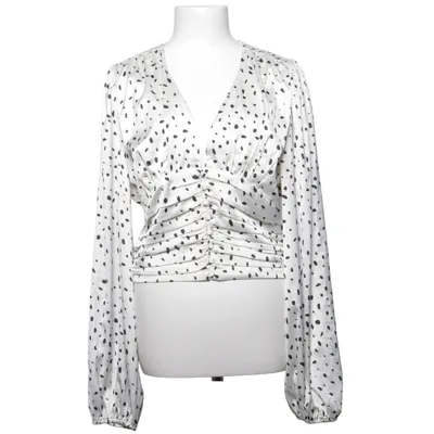 Blus (Vit, Svart) från NA-KD Elastan, Polyester