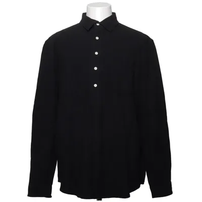 Rugby shirt (Zwart) van Resteröds Katoen, Linnen