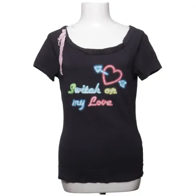 T-shirt (Noir) de Love Moschino Coton, Élasthane, Soie