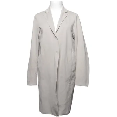 Coat (Beige) from Harris Wharf London Cotton, Elastane