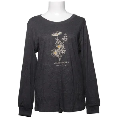 Långärmad t-shirt (Grå) från Vivance Dreams Bomull, Polyester