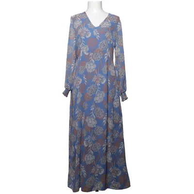 Robe longue (Bleu, Marron, Blanc) de Costa 8 Mani Polyester, Viscose
