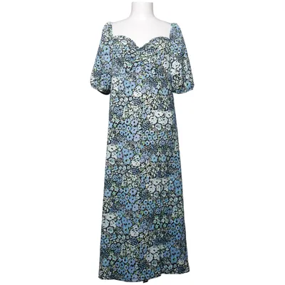 Kjole (Blå, Flerfarvet) fra Monki Elastan, Polyester