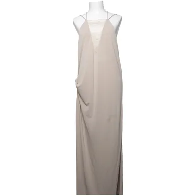 Maxikjole (Beige) fra Zara Elastan, Polyester