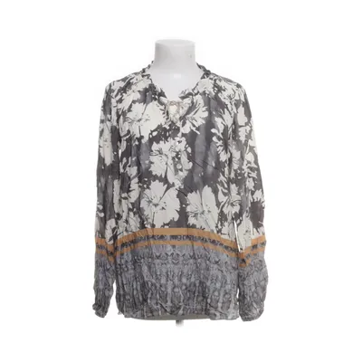 Pussy bow blouse (Gray, Multicolored) from Heart Kiss Viscose
