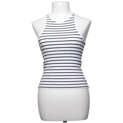 Crop top (Sort, Hvid) fra Bik Bok Bomuld, Elastan