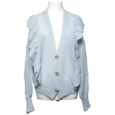 Cardigan (Blauw) van Marta du Chateau Acryl, Mohair, Polyamide, Wol