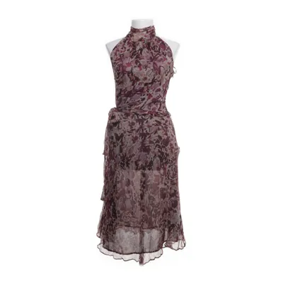 Halterneck dress (Red, Multicolored) from Zara Woman Polyester, Silk