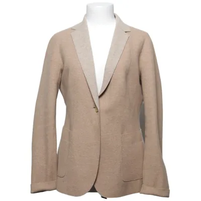 Blazer (Beige) fra Weekend MaxMara Polyester, Uld