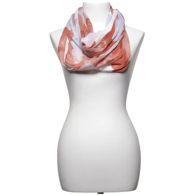 Infinity scarf (Wit, Bruin, Grijs) van s.Oliver