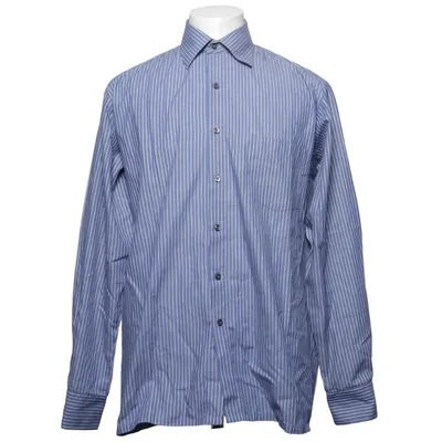 Chemise (Bleu, Blanc) de Atlant Coton, Polyester