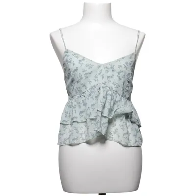 Crop top (Bleu, Blanc) de Hollister Élasthane, Polyester
