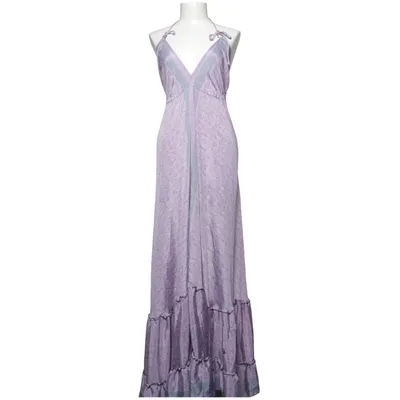 Halternek jurk (Lila) van Subaita Polyester, Zijde