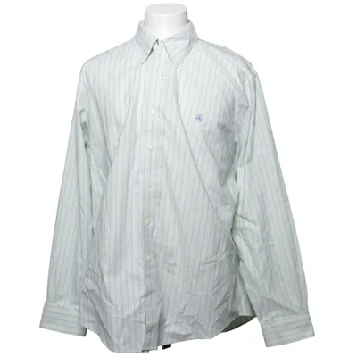 Buttondown-skjorta (Vit, Blå) från Brooks Brothers Bomull
