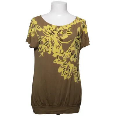 Top (Bruin, Geel) van Talking French Elastaan, Viscose