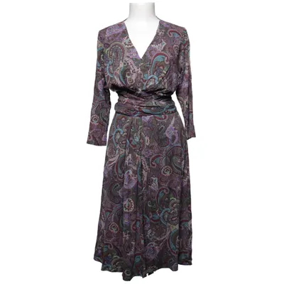 Kleid (Braun, Lila, Mehrfarbig) von Camilla Thulin Elasthan, Viskose