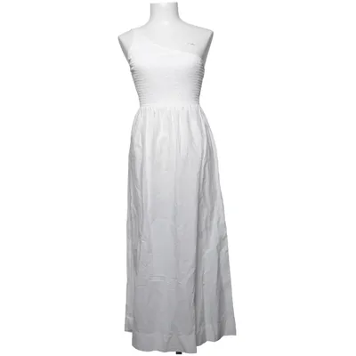 Robe longue (Blanc) de Massimo Dutti Élasthane, Polyester