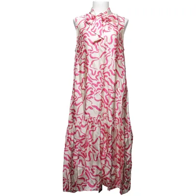 Maxi dress (Pink, Beige) from Arket Linen, Viscose