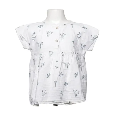 Top (White, Blue) from Beverly Feldman Organic cotton
