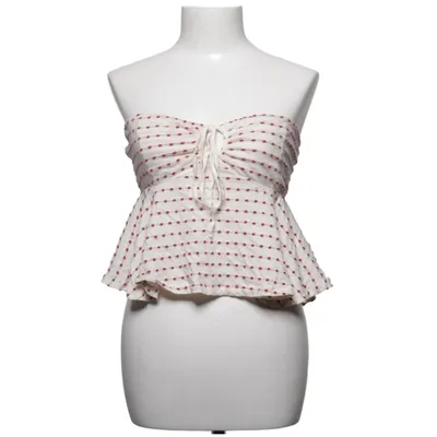 Tube top (Wit, Rood) van Kimchi Blue Katoen