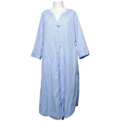 Shirt dress (Blue, White) from Simple Wish Cotton, Polyester