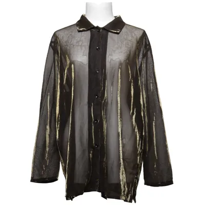 Blouse (Black, Gold) from Marielle Gardelle
