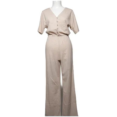 Jumpsuit (Beige) from H&M Basic Polyester, Viscose, Elastane