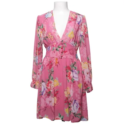 Klänning (Rosa, Flerfärgad) från Miss Fofo Elastan, Polyester, Viskos