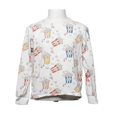 Long sleeve T-shirt (White, Multicolored) from Åhléns Kids Cotton, Elastane