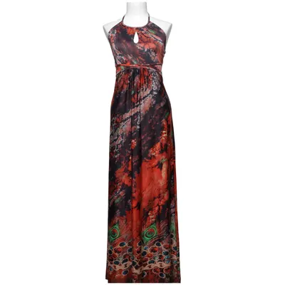Maxi dress (Red, Multicolored) from Lise Sandahl Elastane, Polyester