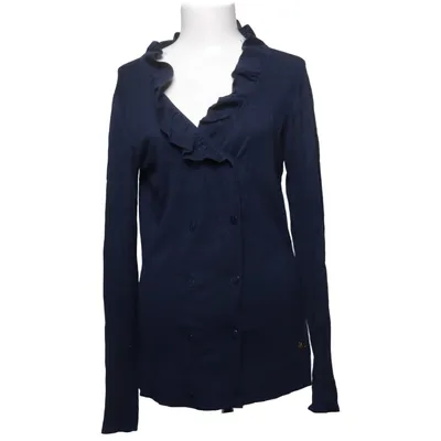 Cardigan (Blue) from Mogul Elastane, Polyamide, Viscose