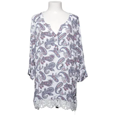 Tunika (Vit, Blå, Röd, Flerfärgad) från Janina Curved Viskos