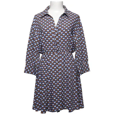 Blousejurk (Blauw, Zwart, Bruin, Meerkleurig) van Zara Elastaan, Polyester