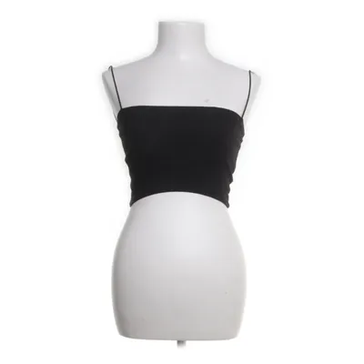 Crop top (Zwart) van Zara Elastaan, Katoen