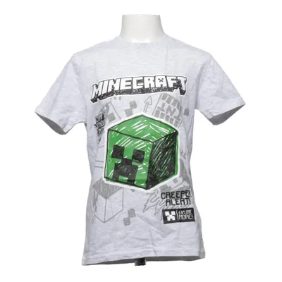 T-shirt (Gris, Multicolore) de Minecraft Coton, Polyester