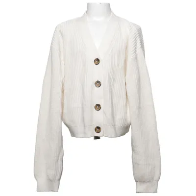 Cardigan (Blanc, Beige) de H&M Coton, Acrylique