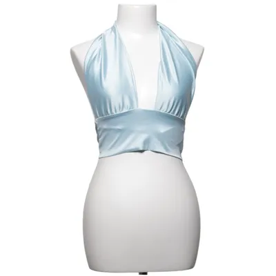 Haut dos-nu (Bleu) de Gina Tricot Élasthane, Polyester