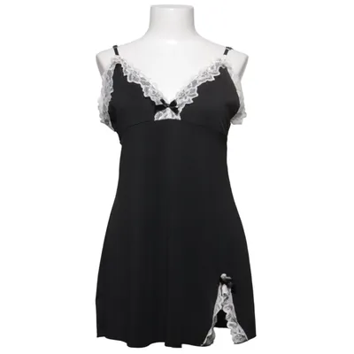 Déshabillé (Noir, Blanc) Élasthane, Polyester