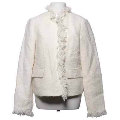 Blazer (Weiß) von Ann Taylor Acryl, Polyester, Wolle