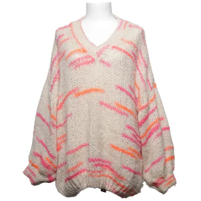 Sweater (Beige, Multicolored) from Gemini Acrylic, Alpaca wool, Polyester, Viscose