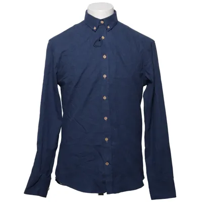 Buttondown-skjorta (Blå) från Kronstadt Casual Bomull, Polyester